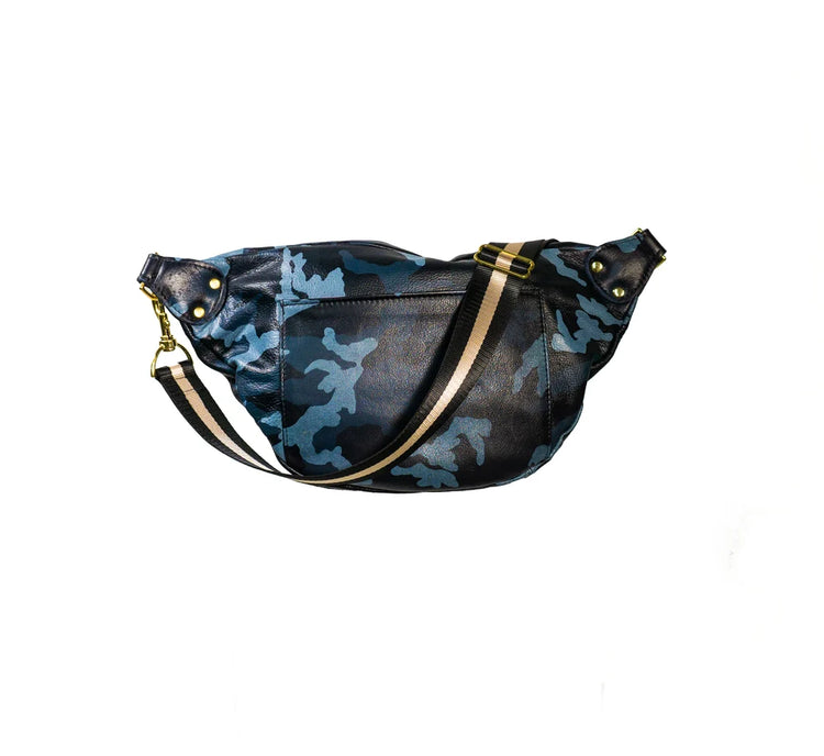 The Joan Blue Camo Crossbody Bag - Limited Collection