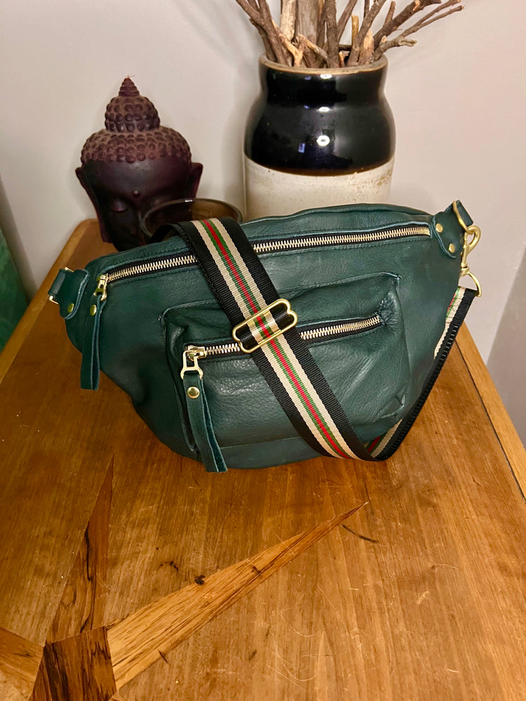 The Joan Hunter Green Crossbody Bag