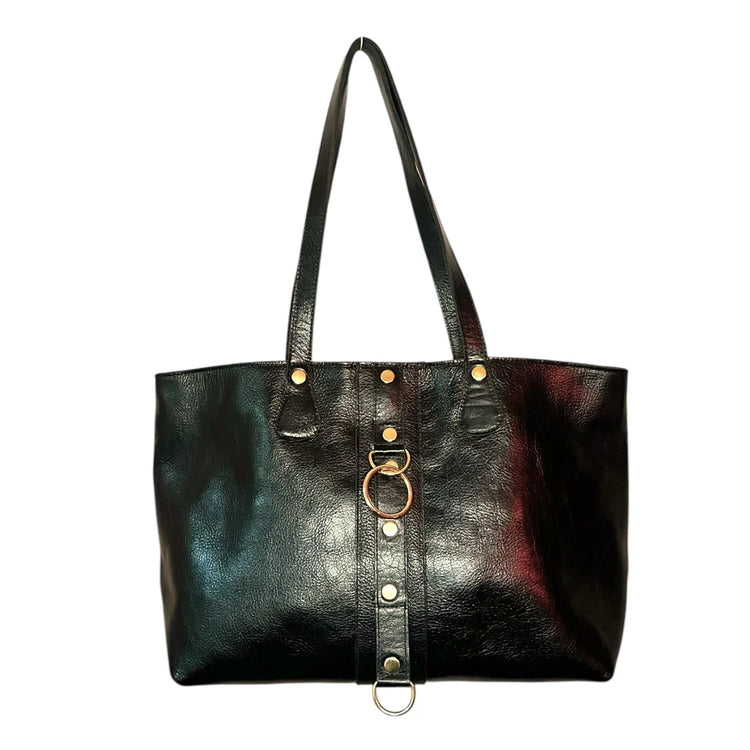 The Sidney Tote - in Black, Crimson and Army Camo