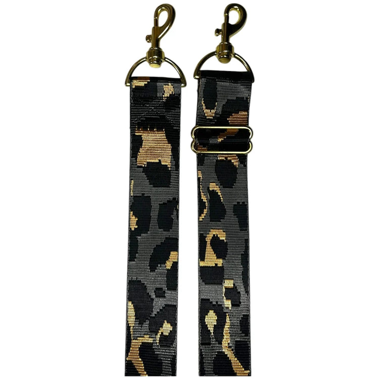 "Take me Home Tonight" Strap- Grey Leopard