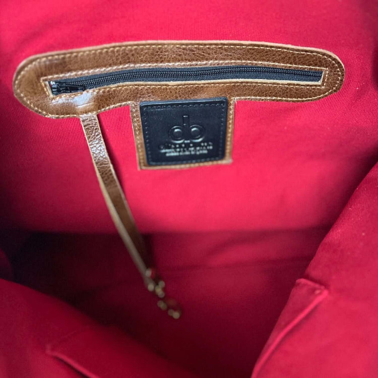 The Jagger Tote in Caramel Suede