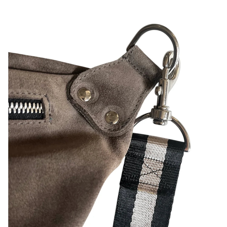 The Grey Suede Keith Bag