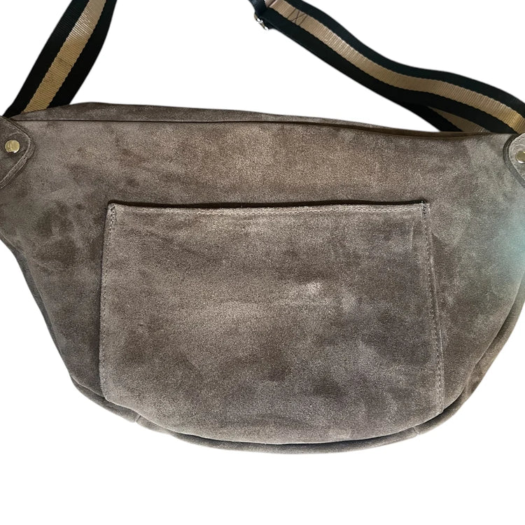 The Grey Suede Keith Bag