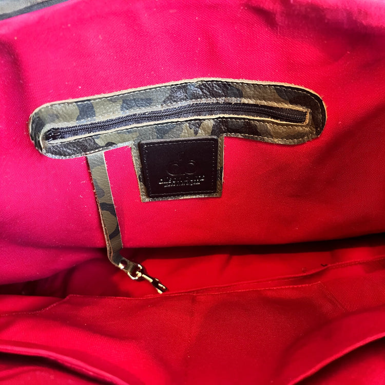 The Jagger Tote in Army Suede