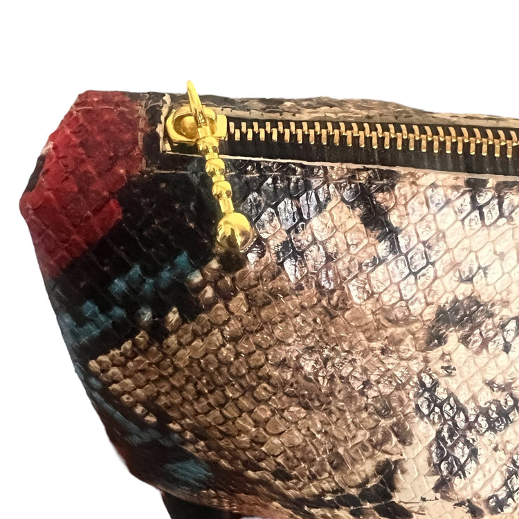 Freebird Travel Bag Set in Bowie Snakeskin w/Handles