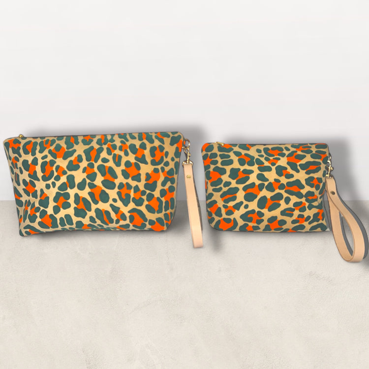 Freebird Travel Bag Set in Electric Leopard w/Handles