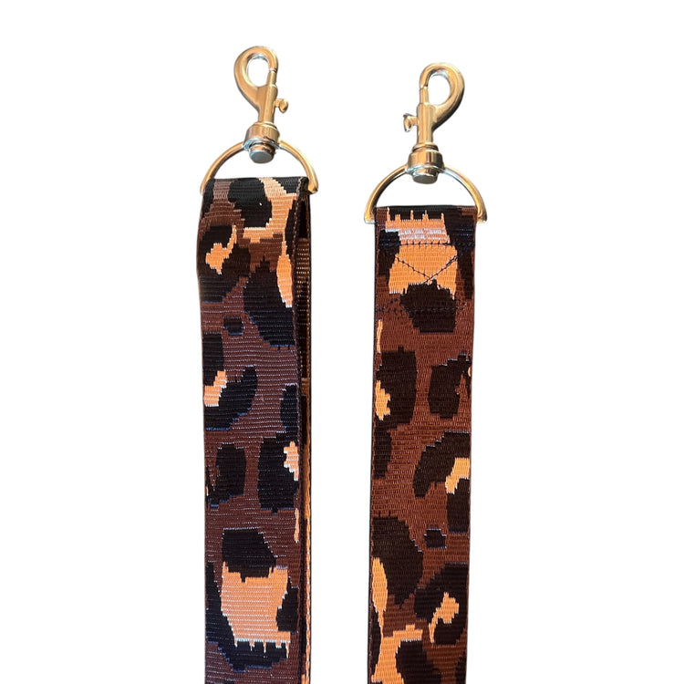 "Take me Home Tonight" Strap- Brown Leopard