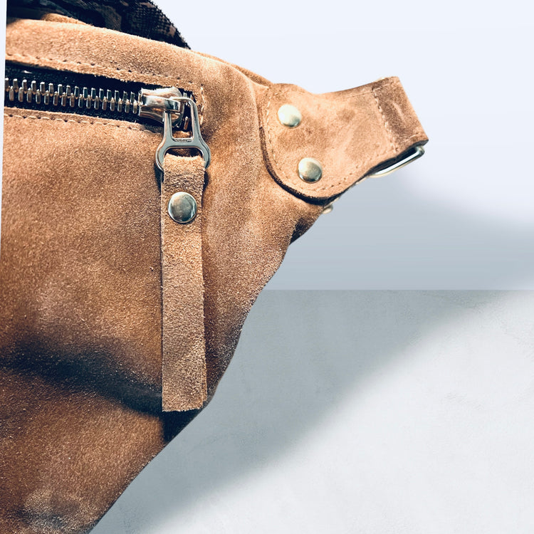 The Joan Saddle Tan Suede Bag