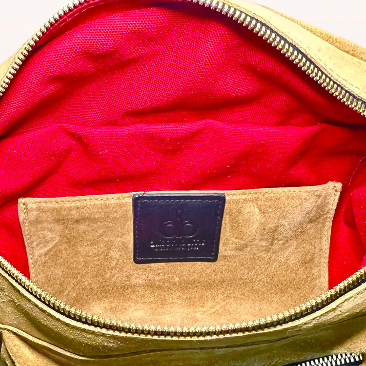 The Joan Saddle Tan Suede Bag