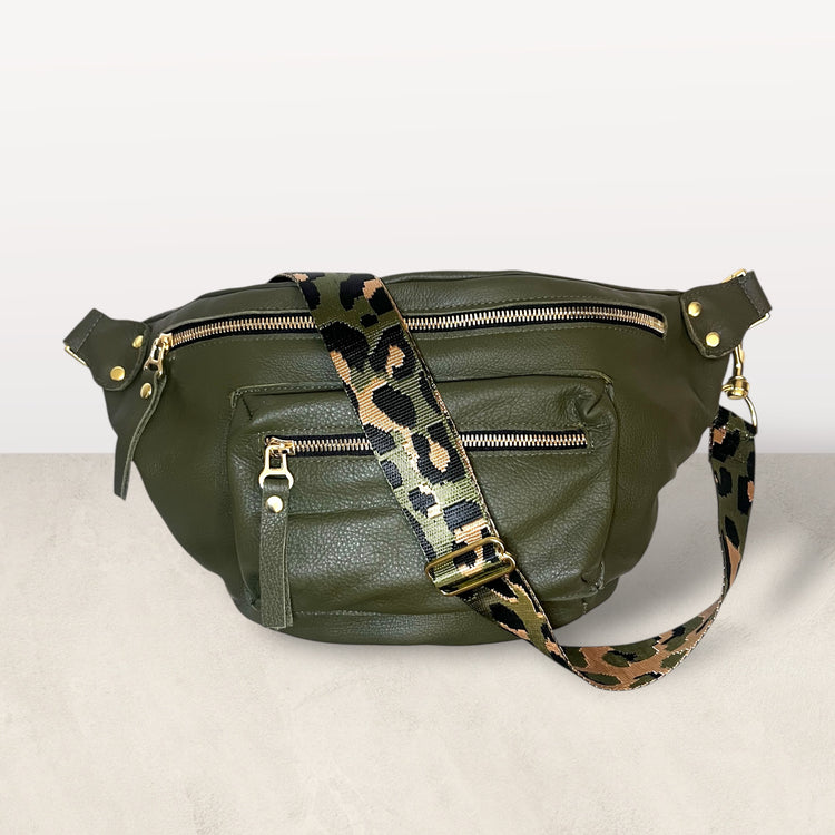 The Joan Army Crossbody Bag
