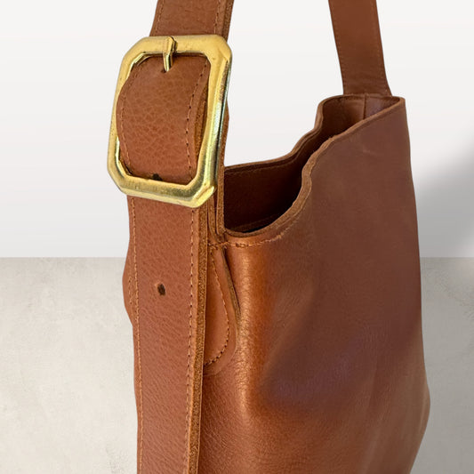 The Mini Bucket Bag in Leather