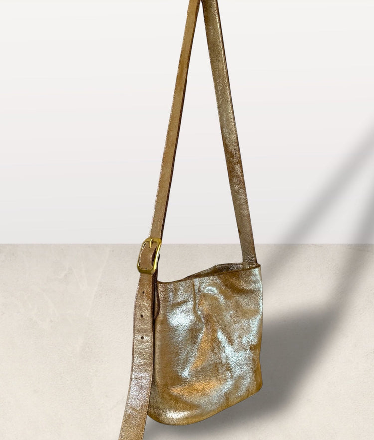 The Mini Bucket Bag in Heavy Metal