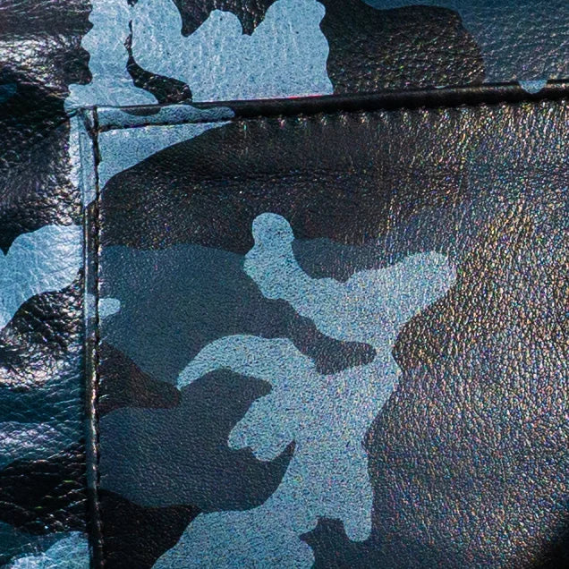 The Joan Blue Camo Crossbody Bag - Limited Collection