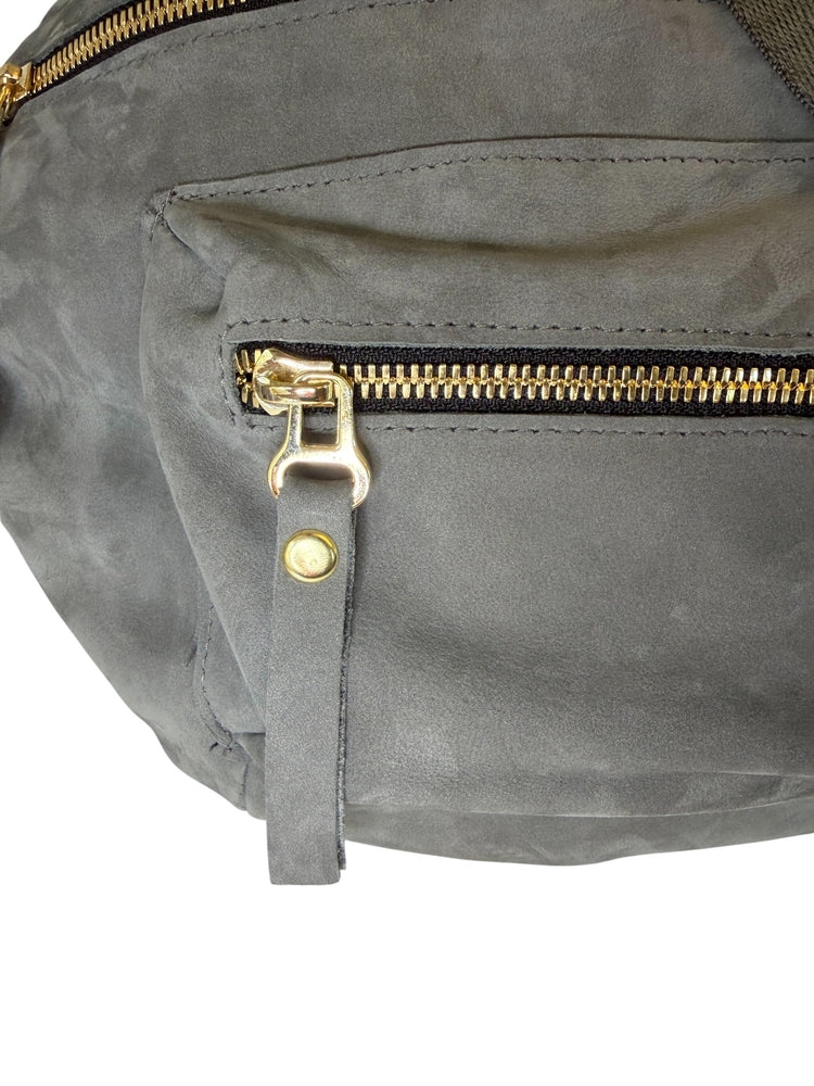 The Joan Grey Velvet Suede