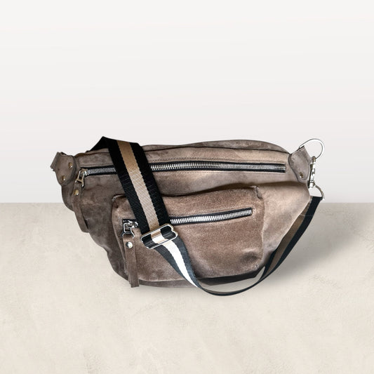 The Grey Suede Keith Bag