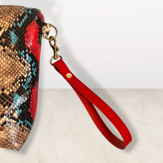 Freebird Travel Bag Set in Bowie Snakeskin w/Handles