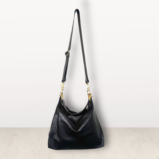 The Bianca Bag in Black Leather